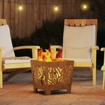 vidaXL Braise Marron 40 x 40 x 40 cm Acier résistant aux intempéries