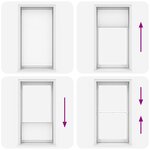 vidaXL Store plissé 100x200 cm Blanc