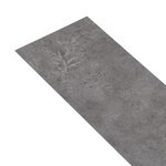 vidaXL Dalles de plancher PVC 5 02 m² 2 mm autoadhésif gris béton
