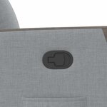 vidaXL Fauteuil inclinable Gris clair Tissu