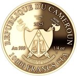Pièce de monnaie en Or 200 Dollars g 7.77 (1/4 oz) Millésime 2025 AMENHOTEP AND NEFERTITI 1/4 (PRÉCOMMANDE)