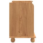 vidaXL Banc de Rangement d'Entrée 'ASKIM'Marron 100x39x62 cm Bois Massif Pin