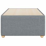 vidaXL Cadre de lit sans matelas gris clair 90x200 cm tissu