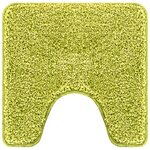 Tapis de bain U en forme de U vert 50x50 cm en polypropylène antidérapant