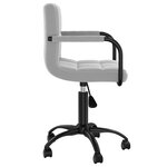vidaXL Chaises pivotantes à manger lot de 4 gris clair velours