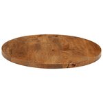 vidaXL Dessus de table Ø 50x2 5 cm rond bois de manguier massif