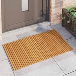 vidaXL Tapis de bain Marron 100 x 60 cm Bois d'Acacia Massif