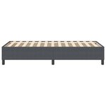 Lit Box Spring vidaXL Gris foncé 100x200 cm Tissu côtelé