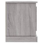 vidaXL Meuble TV sonoma gris 100x35 5x45 cm bois d'ingénierie