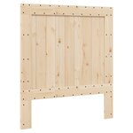 vidaXL Cadre de lit sans matelas avec tête de lit 90x200cm bois massif