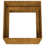 vidaXL Jardinière 40x41x40 cm acier corten