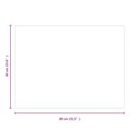 vidaXL Plaque en verre de cheminée Transparent 80 x 60 cm Verre