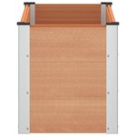 vidaXL Jardinière surélevée Marron 100 x 50 x 54 cm WPC et Aluminium