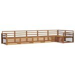 vidaXL Ensemble de canapés d'extérieur 6 pc Naturel