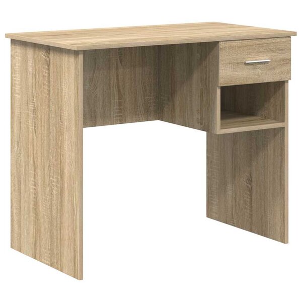 vidaXL Bureau Chêne sonoma 90 x 49.5 x 75 cm Bois d'ingénierie