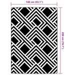 vidaXL Tapis d'extérieur ARAKIL gris 140 x 200 cm PP