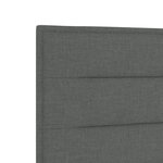 vidaXL Tête de lit LED Design Lignes Gris Foncé 80 cm Tissu