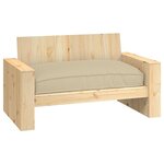 vidaXL Coussin de palette pour siège Beige 120x80x12 cm Tissu Oxford