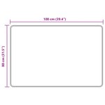 vidaXL Coureur de Tapis MARSA Anthracite 80 x 100 cm Polyester et PVC