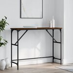 vidaXL Table console chêne marron 100x32x75 cm bois d'ingénierie
