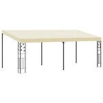 vidaXL Belvédère à montage mural 6x3x2 5 m Crème