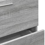 vidaXL Meuble d'évier sonoma gris 59x37x59 cm bois d'ingénierie