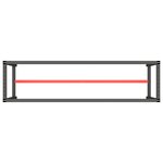 vidaXL Cadre banc de travail Noir mat et rouge mat 210x50x79 cm Métal