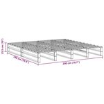vidaXL Cadre de lit sans matelas 180x200 cm bois massif de pin
