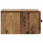 vidaXL Cabinet de chevet mural 2 pièces Bois ancien 33 x 34 5 x 20 cm