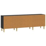 vidaXL Meuble TV Noir 150 x 31 x 50 cm Bois d'ingénierie