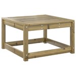 vidaXL Salon de jardin 5 Pièces bois de pin imprégné