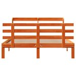 vidaXL Cadre de lit et tête de lit sans matelas cire marron 160x200 cm