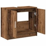 vidaXL Cabinet de Lavabo Bois Ancien 63 x 29 x 55 cm Bois d'ingénierie