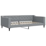 vidaXL Lit de repos gris clair 100x200 cm tissu
