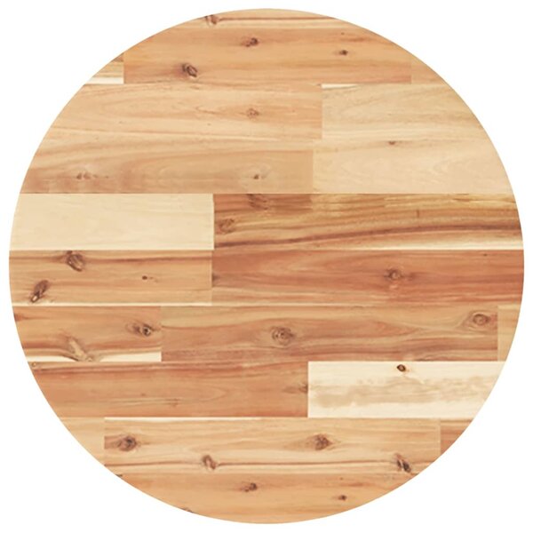 vidaXL Dessus de table rond Ø50x2 cm bois massif d'acacia