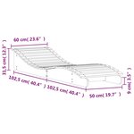 vidaXL Chaises longues lot de 2 blanc 205x60x31 5cm bois massif de pin
