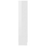 vidaXL Armoire vitrine Blanc brillant 82 5x30 5x150 cm Bois ingénierie
