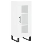vidaXL Buffet blanc 34 5x34x90 cm bois d'ingénierie