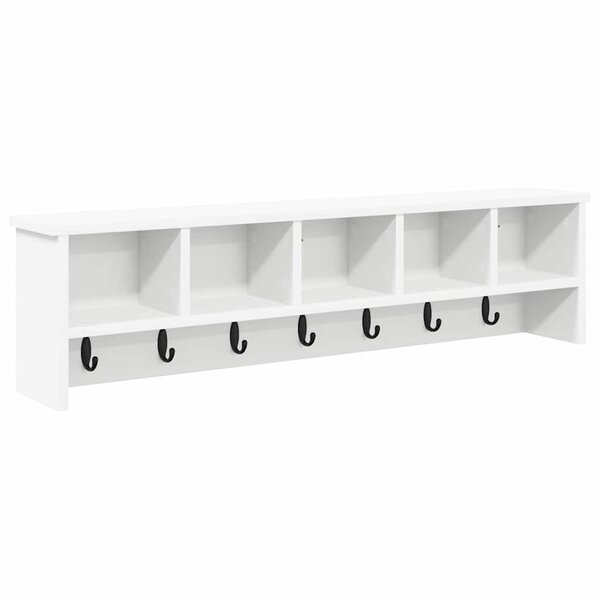vidaXL Porte-manteau mural Blanc 100 x 16 x 26 cm Bois d'ingénierie