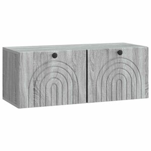 vidaXL Meuble TV mural Sonoma gris 78 5 x 31 x 30 cm Bois d'ingénierie