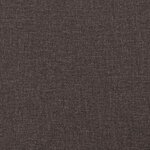 vidaXL Chaises à manger lot de 4 marron foncé tissu