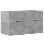 vidaXL Armoire d'évier Gris béton 80x38 5x46 cm Aggloméré