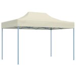 vidaXL Tente de réception pliable professionnelle 3x4 m Acier Crème