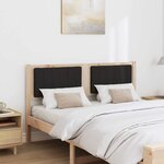 vidaXL Tête de lit capitonnée Marron 135 cm Pin massif