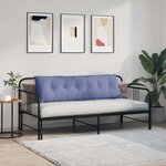 vidaXL Coussin de Dos Bleu denim 160 x 19 x 50 cm tissu