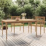 vidaXL Table Batavia 85x85x75 cm Bois de teck solide