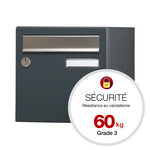 Boite aux lettre  Allure 1 porte  gris anthracite 7016M