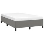 vidaXL Cadre de lit sans matelas gris foncé 120x200 cm tissu