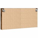 vidaXL Armoire à vitrine chêne fumé 100x8 5x50 cm bois d'ingénierie