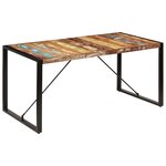 vidaXL Table à manger 160x80x75 cm Bois de récupération massif